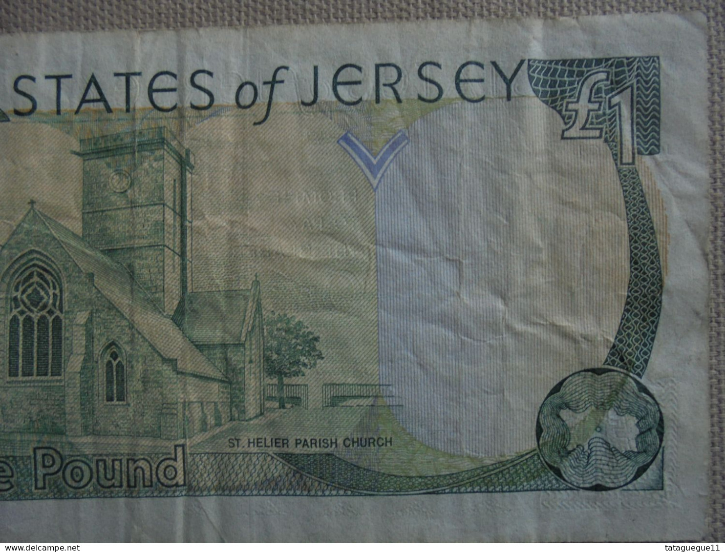 Ancien - Billet de banque - One Pound The States of Jersey - George Baird