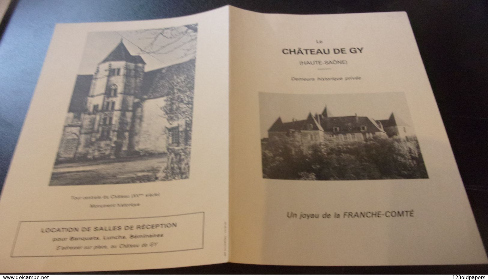 70 HAUTE SAONE  CHATEAU DE GY DEPLIANT TOURISTIQUE - Toeristische Brochures