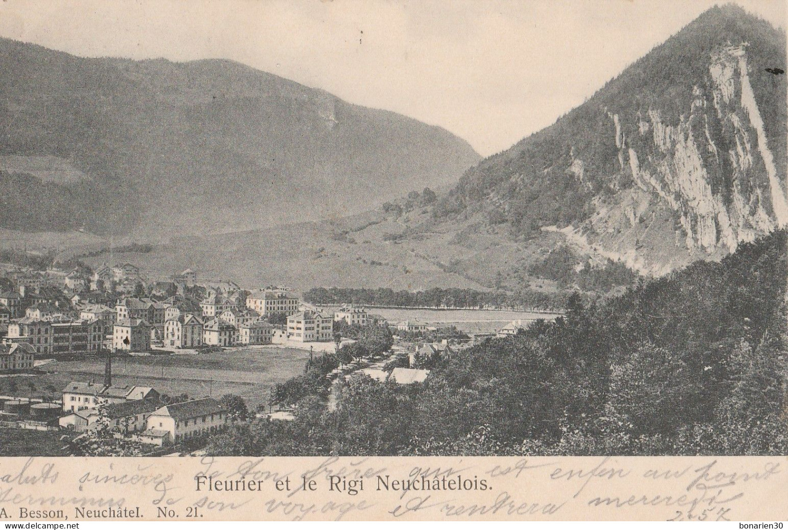 CPA SUISSE  FLEURIER ET LE RIGI NEUCHATELOIS - Fleurier