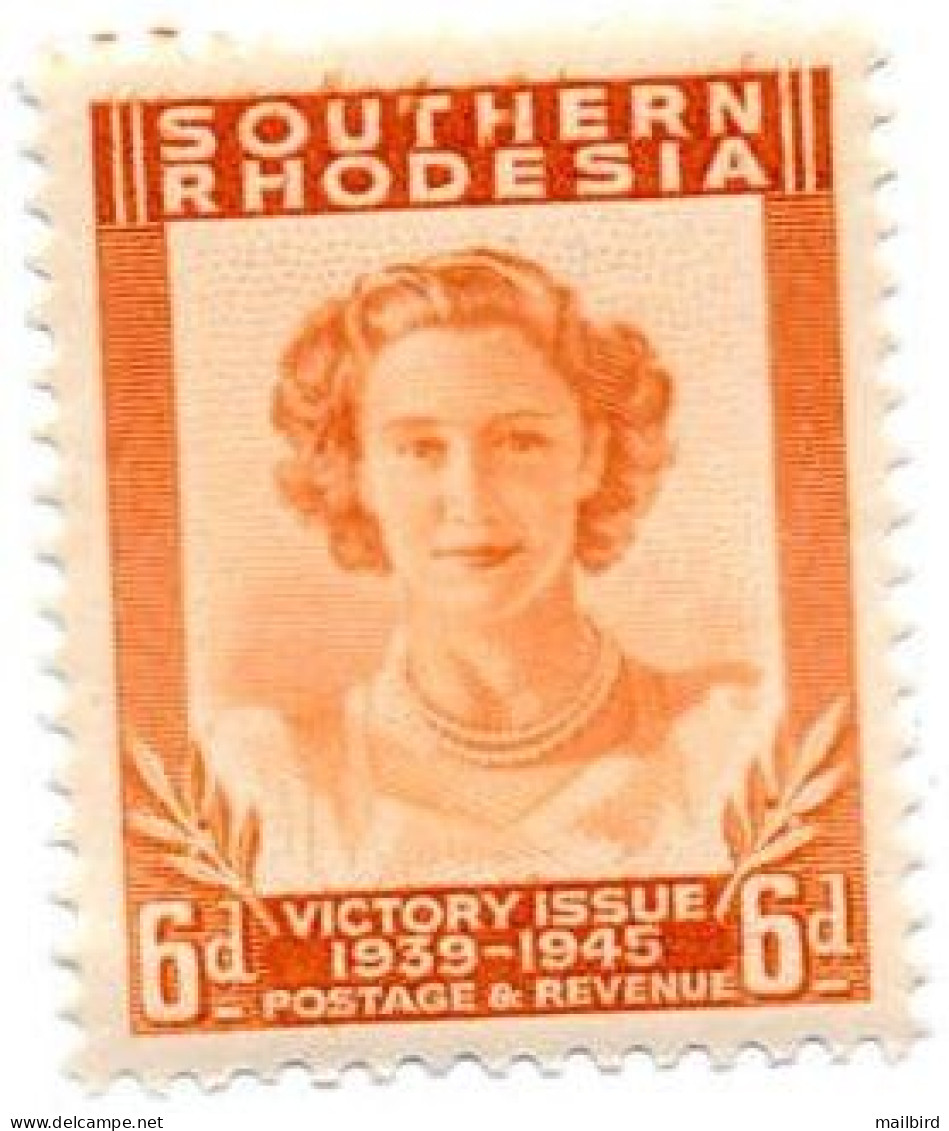 SOUTHERN RHODESIA - Scott #70 Princess Margaret Rose (*) / Mint H Stamp - Southern Rhodesia (...-1964)