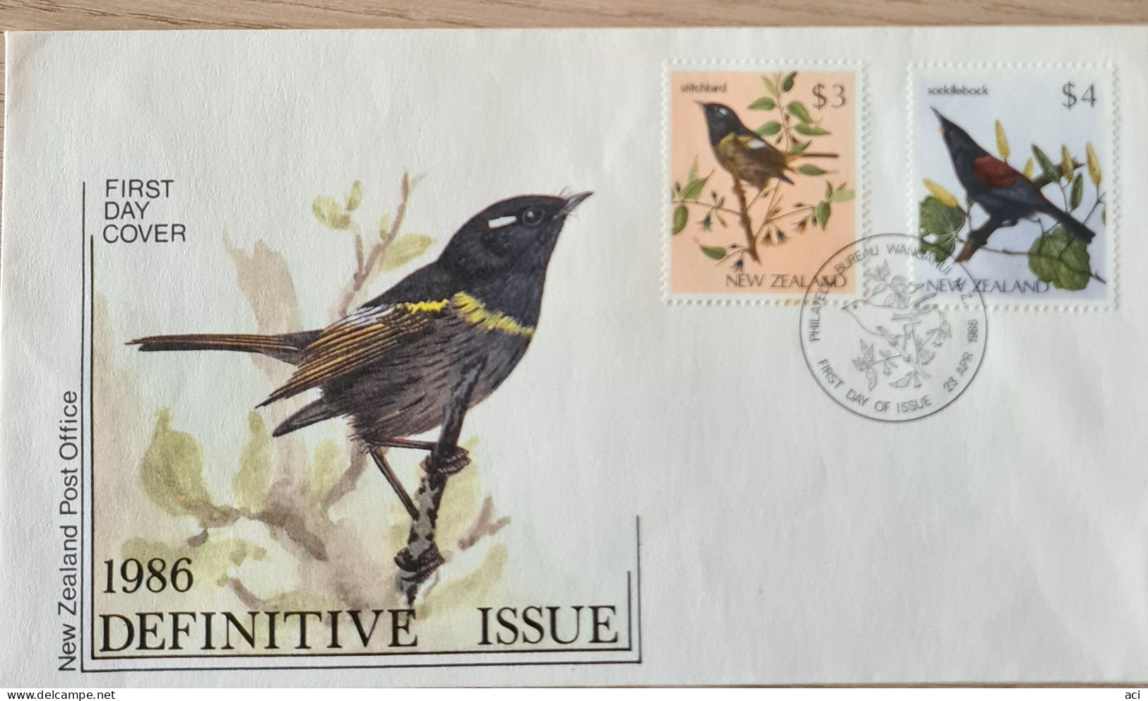 New Zealand 1986 Definitive Issue Birds,First Day Cover, - Lettres & Documents