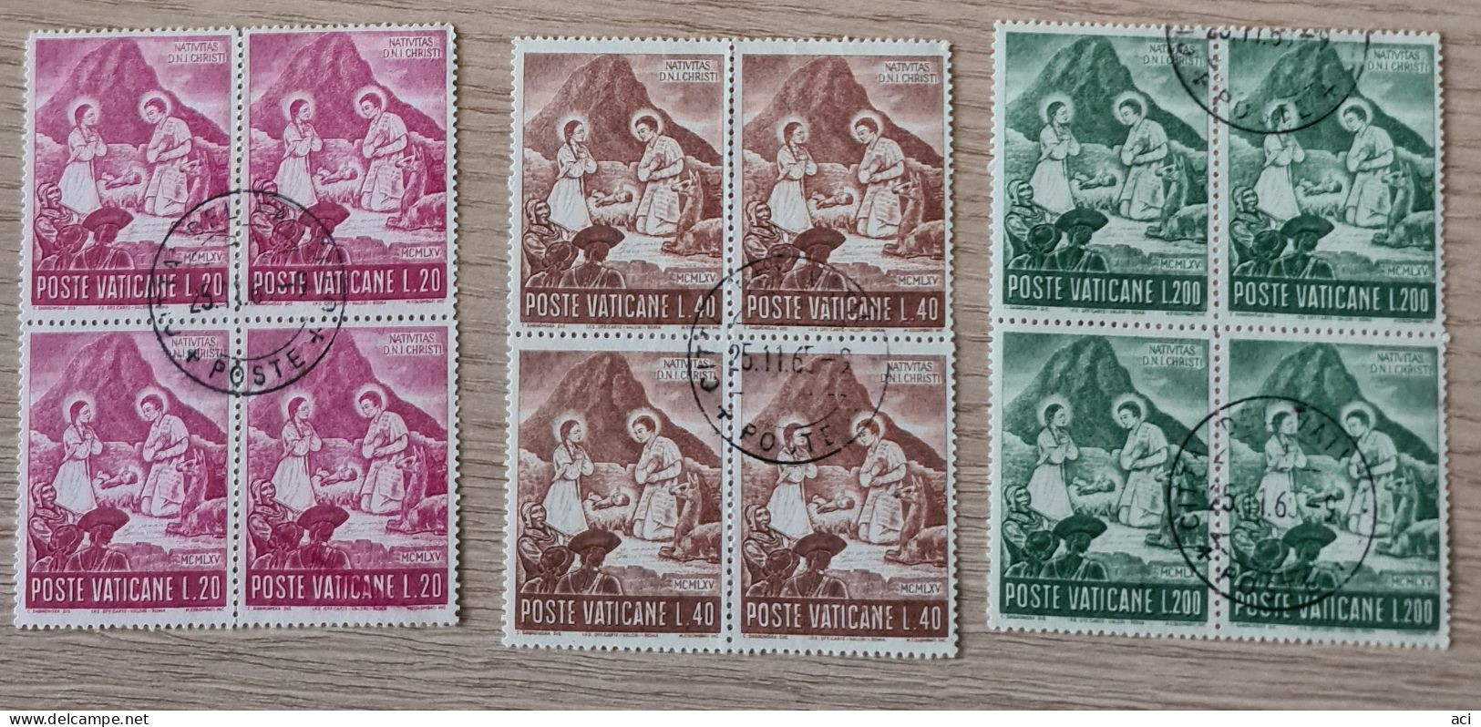 Vatican City, 1965 Christmas Used Block 4, - Usados