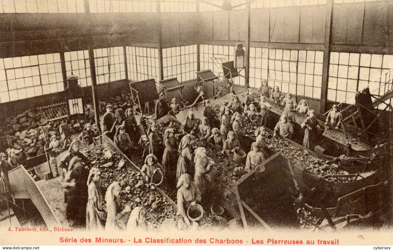Série Des Mineurs - La Classification Des Charbons - Les Pierreuses Au Travail - Mines