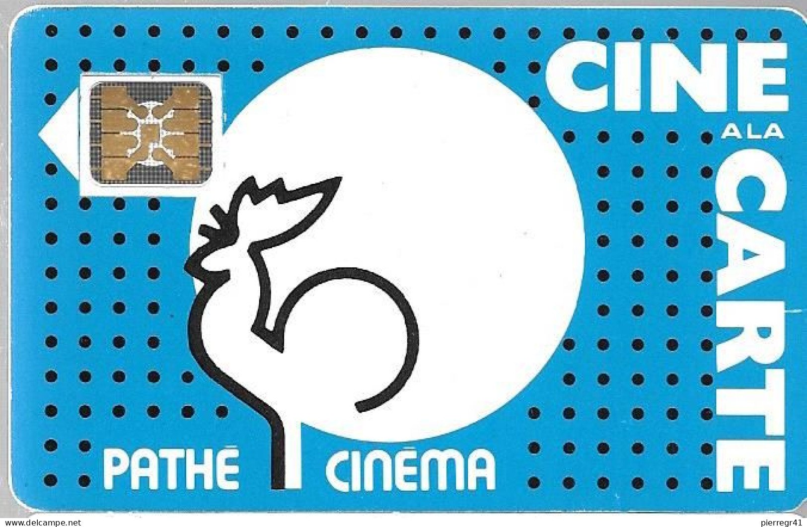 CARTE-FR- CINEMA-CINE CARTE-SC4on--COQ BLEU POINTILLES NOIRS--BE - Entradas De Cine