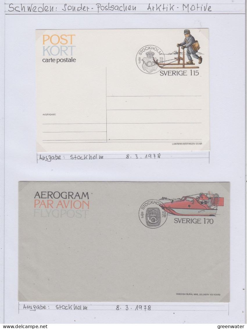 Sweden Arctic Scenes 2 Covers Ca Stockholm 8.3.1978 (BS200) - Other & Unclassified