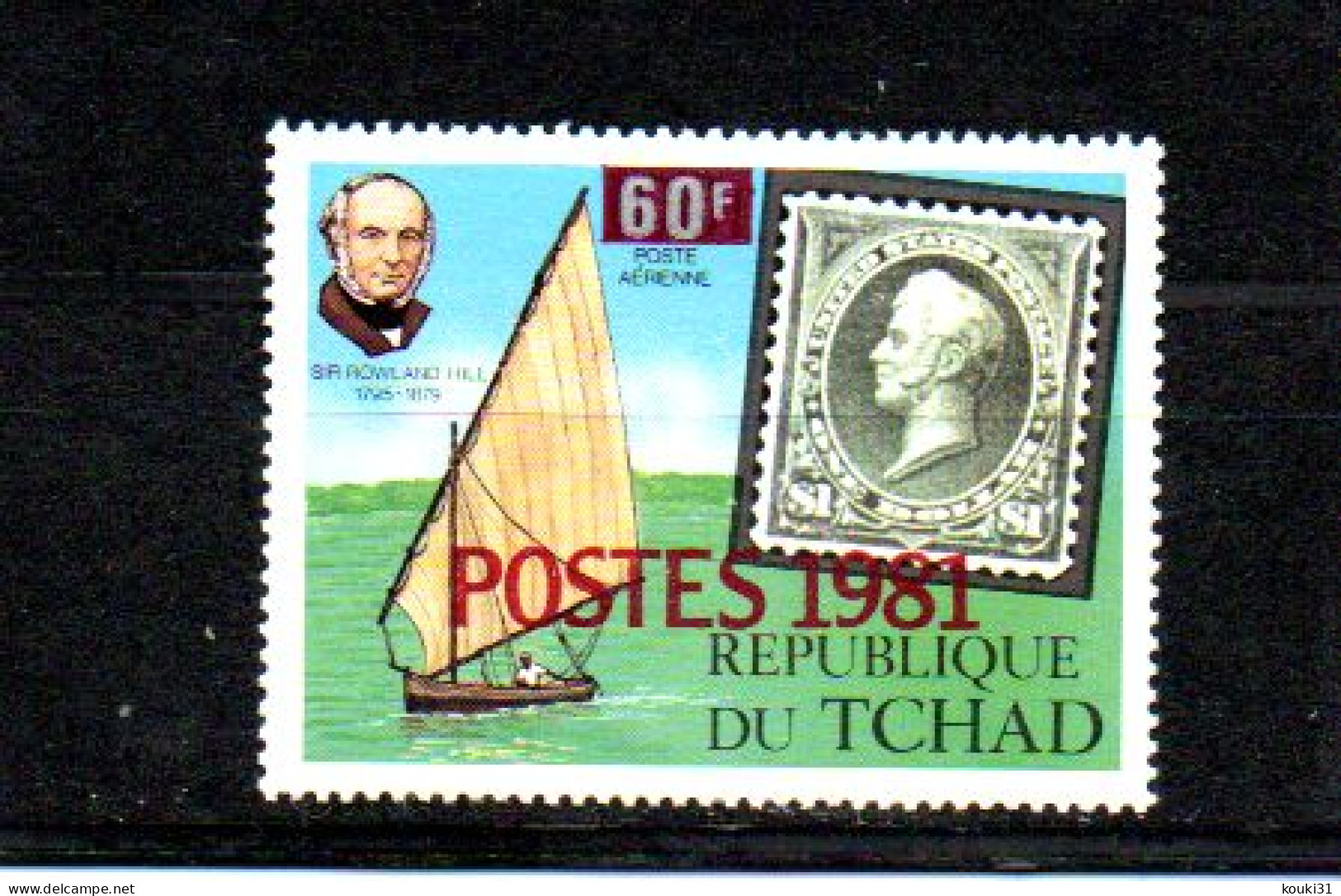 Tchad YT 383 ** : Sir Rowland Hill - 1981 - Tchad (1960-...)