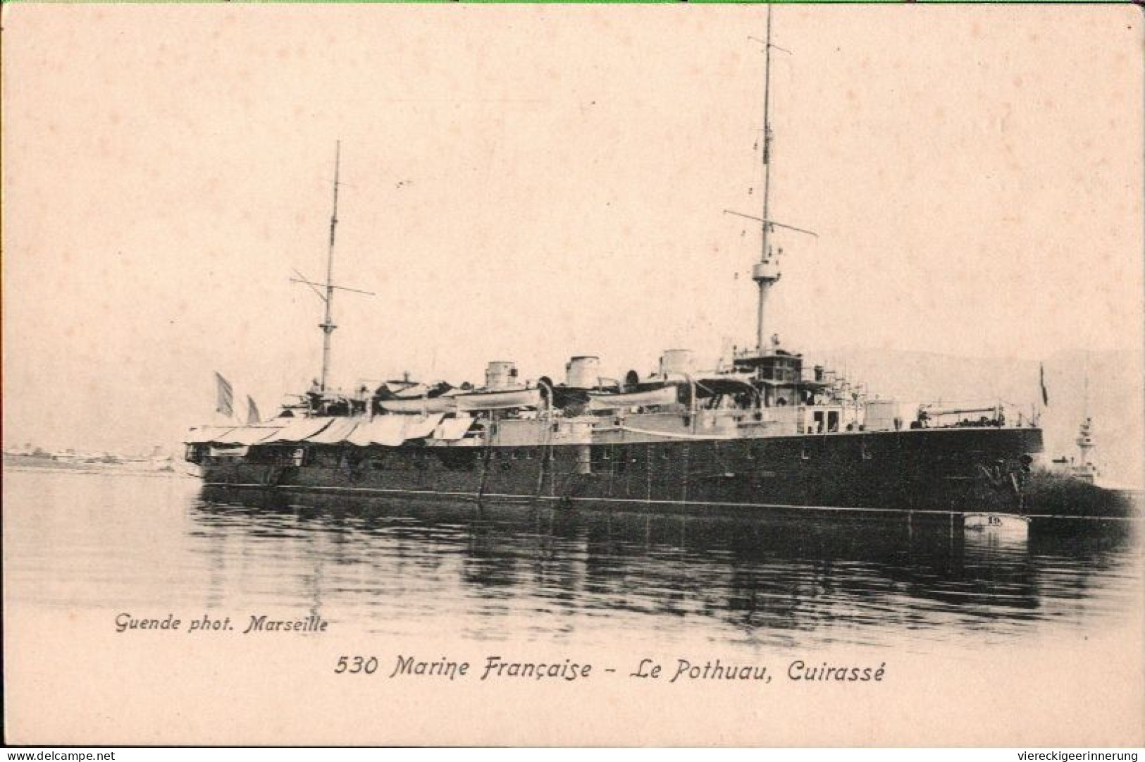 ! Cpa Marine Francaise, Cuirasse Le Pothuau, Frankreich, Warship - Krieg