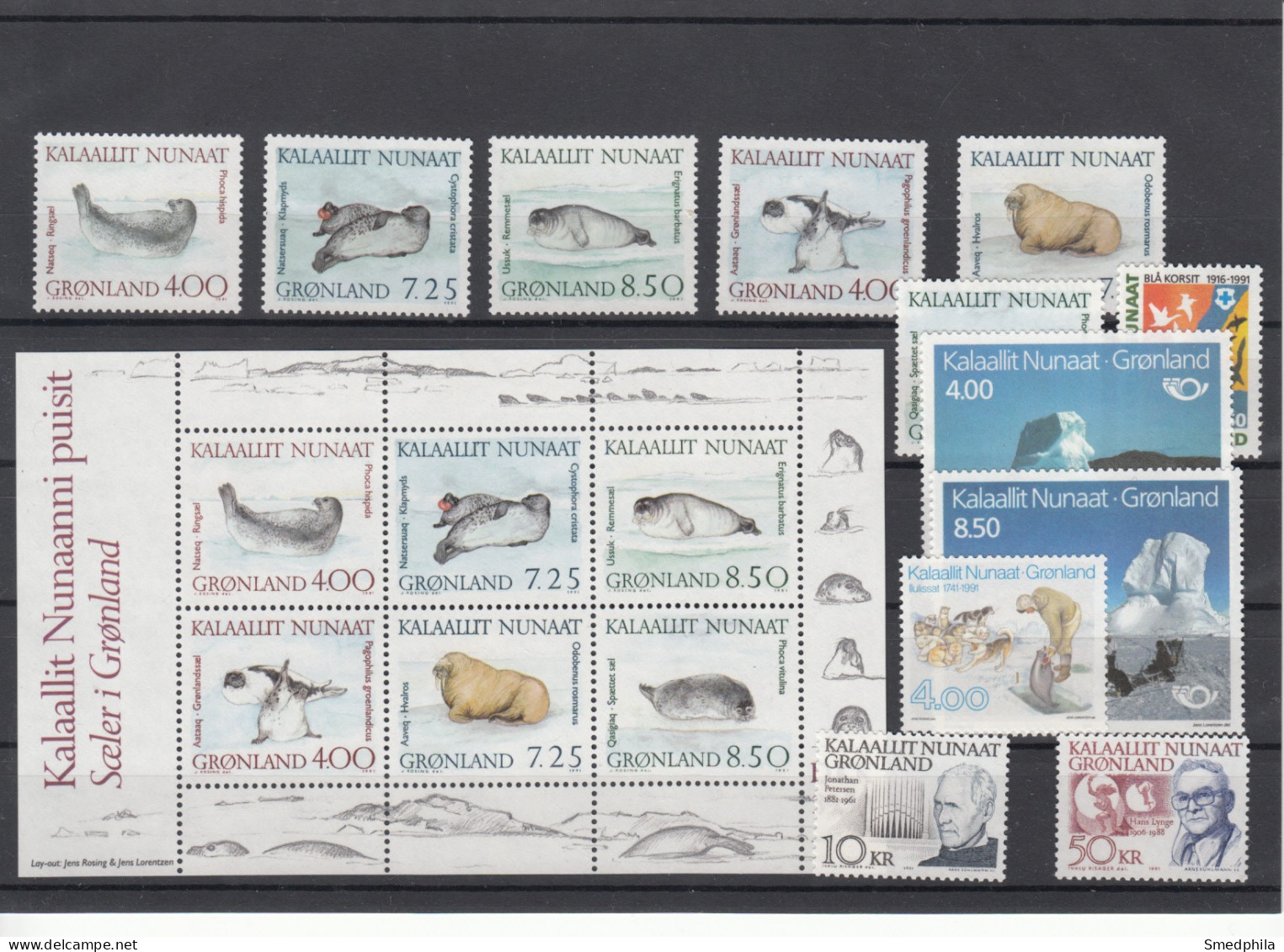Greenland 1991 - Full Year MNH ** - Années Complètes