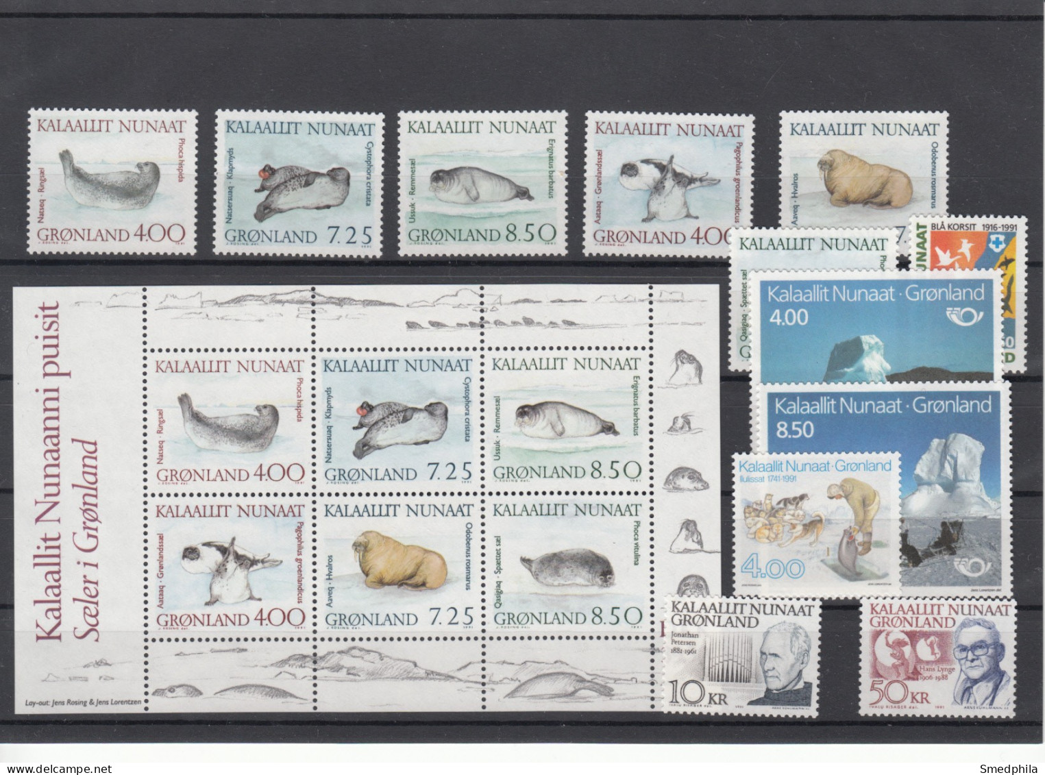 Greenland 1991 - Full Year MNH ** - Full Years