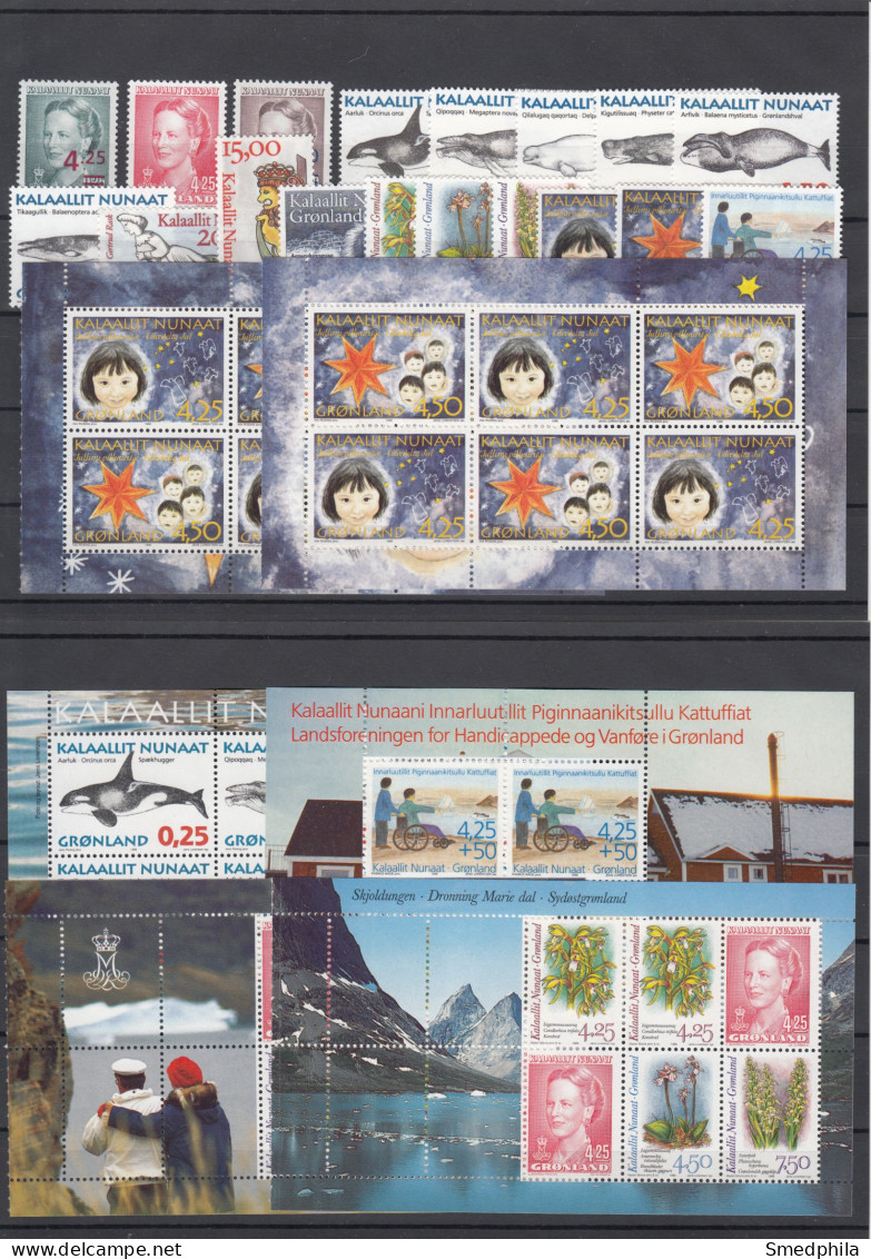 Greenland 1996 - Full Year MNH ** Including Booklet Sheets - Annate Complete