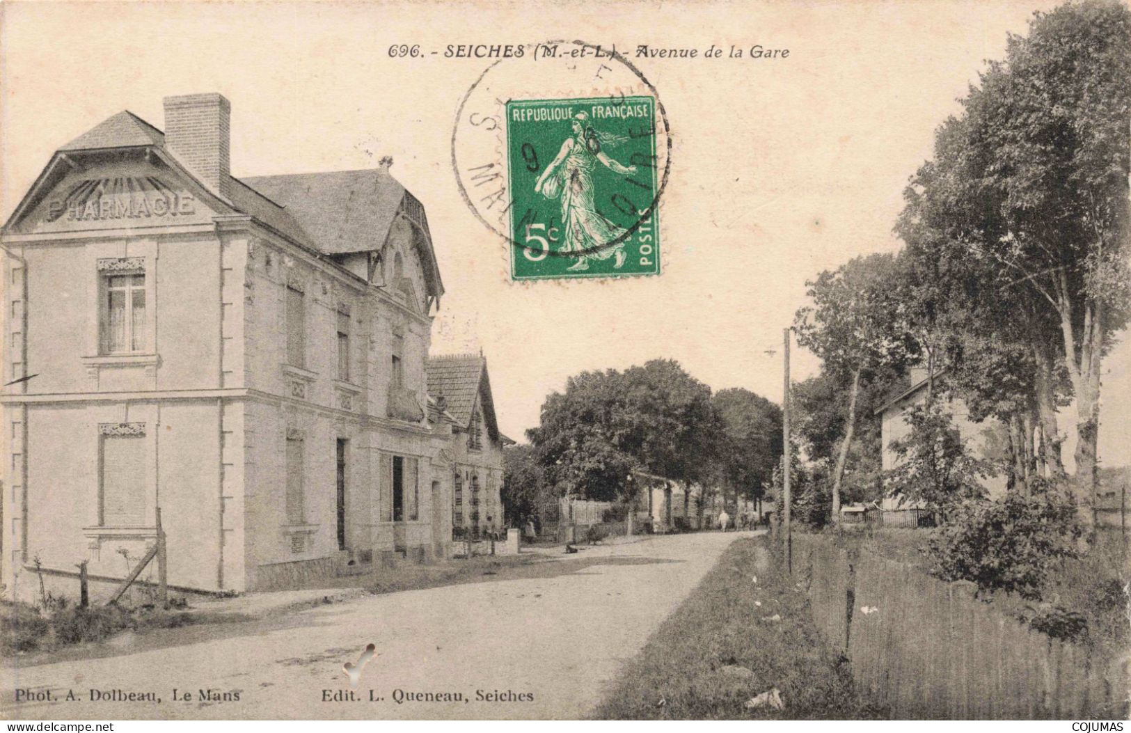49 - SEICHES - S16906 - Avenue De La Gare - En L'état Trou - L23 - Seiches Sur Le Loir