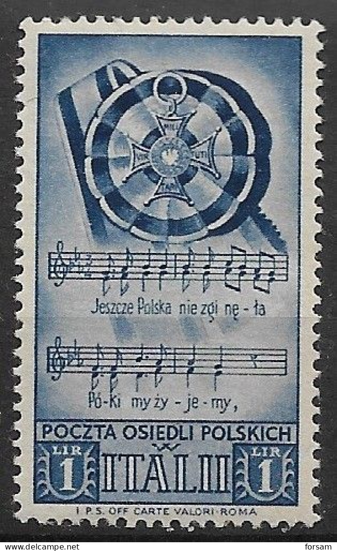 POLAND..1944-1945..2nd CORPS In ITALY WWII...MNH. - Government In Exile In London