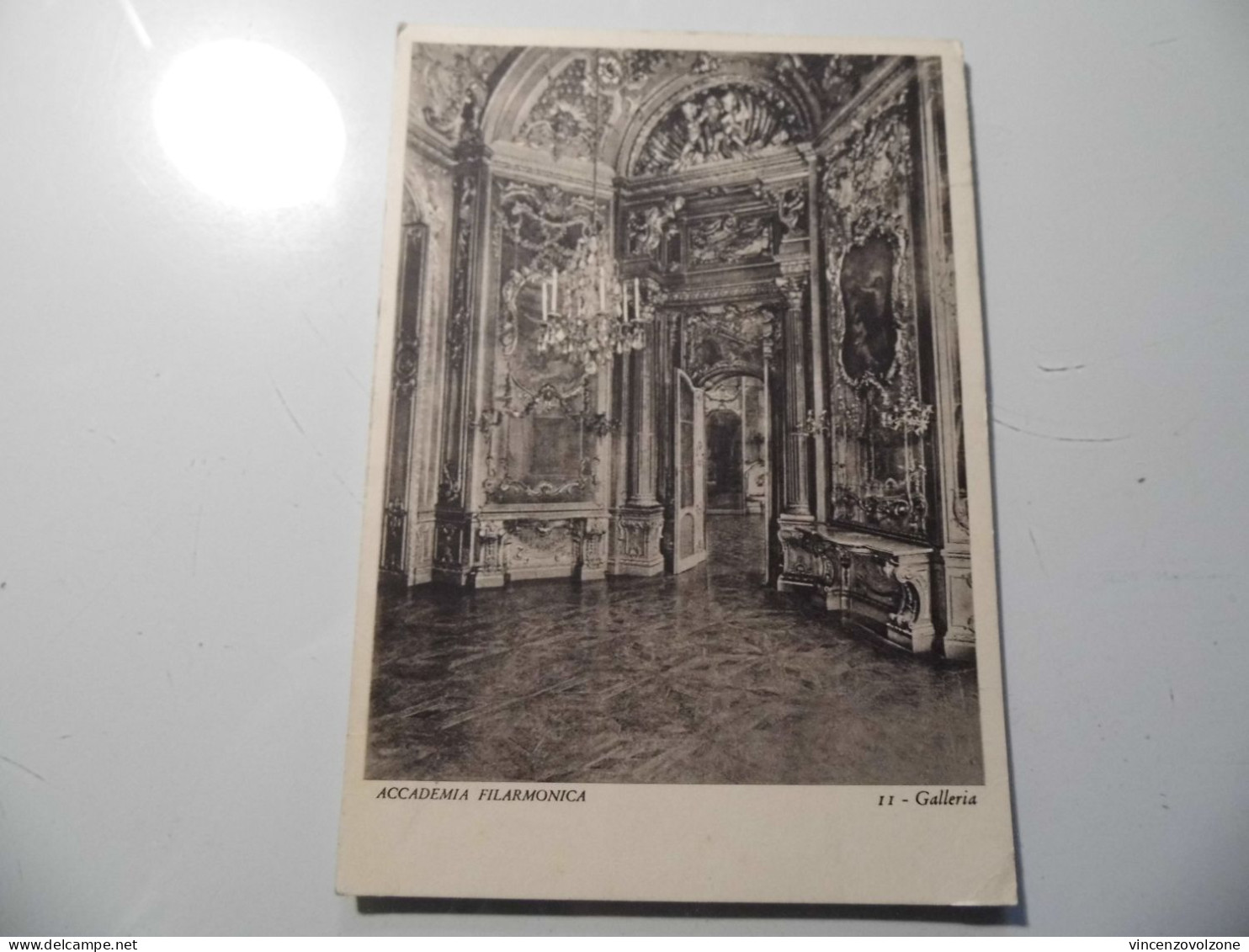 Cartolina Viaggiata "ACCADEMIA FILARMONICA TORINO 11 Galleria" 1939 - Educazione, Scuole E Università