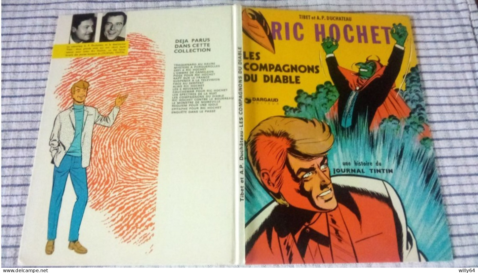 RIC HOCHET   " Les Compagnons Du Diable  " Une Histoire Du Journal TINTIN  1974    DARGAUD   TBE - Ric Hochet