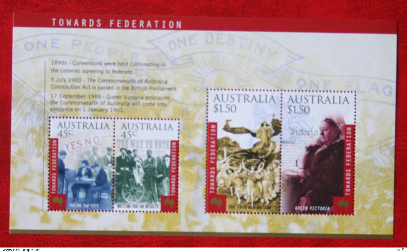 100 Years Of Independence 2000 Mi Block 35 Yv 59 POSTFRIS MNH ** Australia Australien Australie - Blocks & Sheetlets