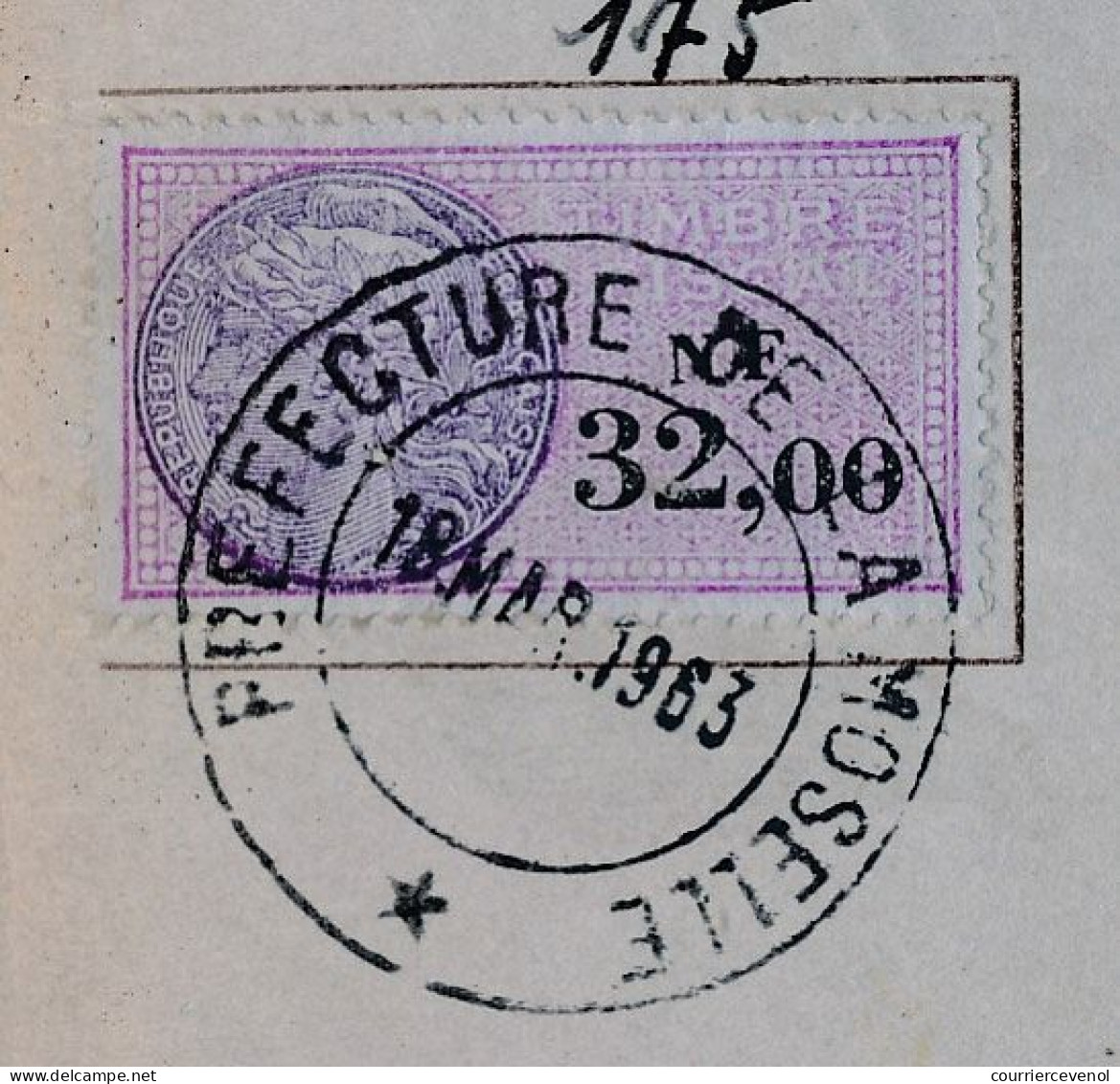 FRANCE - Passeport Préfecture Moselle 1959/1953, Visas USA, IRAN, HONK-KONG - Fiscaux France, Iran, Grande Bretagne - Brieven En Documenten
