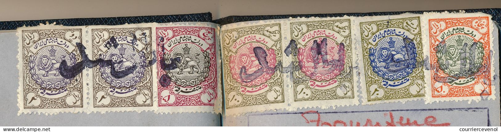 FRANCE - Passeport Préfecture Moselle 1959/1953, Visas USA, IRAN, HONK-KONG - Fiscaux France, Iran, Grande Bretagne