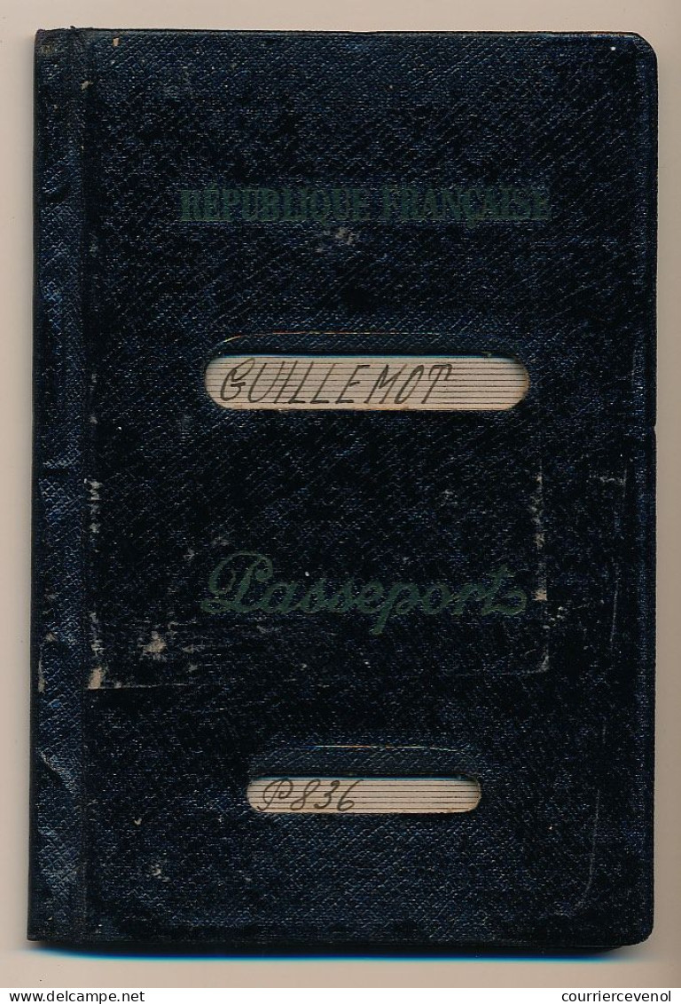 FRANCE - Passeport Préfecture Moselle 1959/1953, Visas USA, IRAN, HONK-KONG - Fiscaux France, Iran, Grande Bretagne