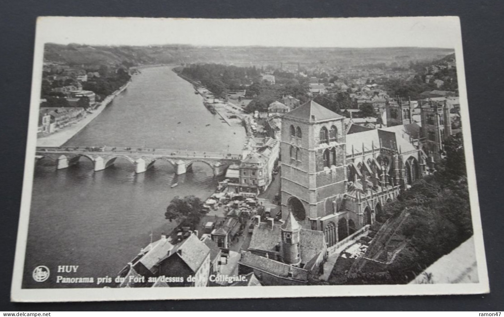 Huy - Panorama Pris Du Fort Au Dessus De La Collégiale - Nels Bromurite - Ern. Thill, Bruxelles - Huy