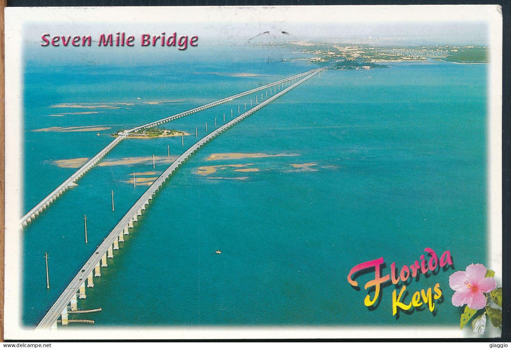 °°° 4179 - USA - FL - FLORIDA , SEVEN MILE BRIDGE- 2016 With Stamps °°° - Key West & The Keys