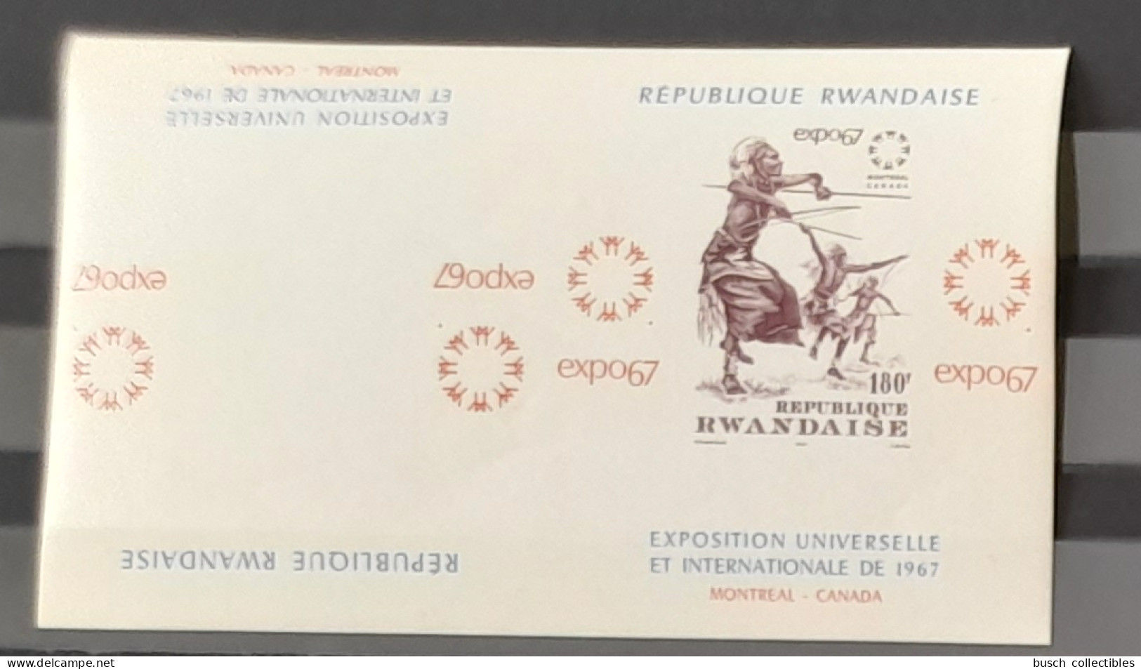 Zaire 1967 COB ? IMPERF Non Dentelé TP Absent Tête-bêche Expo 67 Exposition Universelle Montréal Canada - Nuovi
