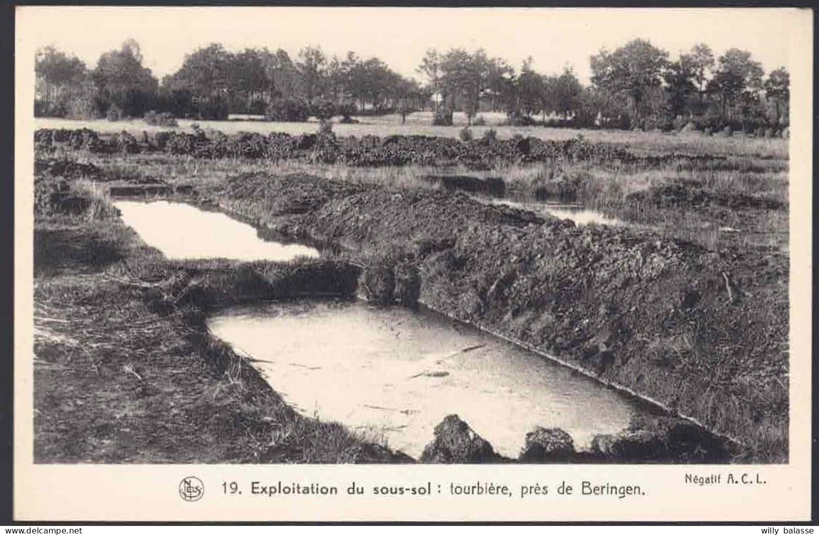 +++ CPA - Tourbière Près De BERINGEN- Exploitation Du Sous-sol - Paysages Belges La Campine   // - Beringen