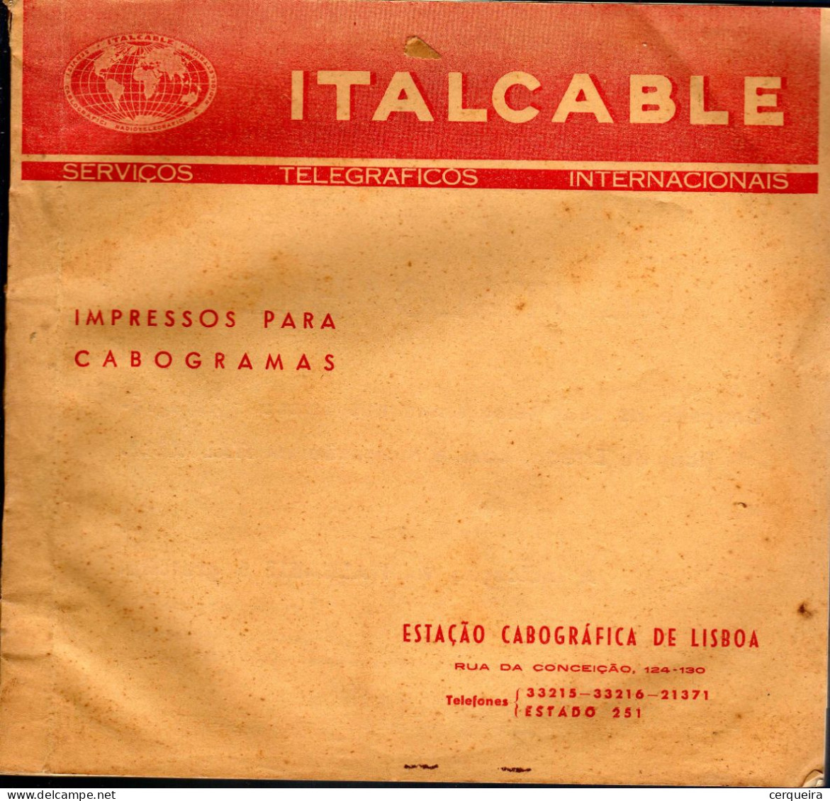 LIVRO INCOMPLETO DE TELEGRAMAS ITALCABLE DE PORTUGAL POR USAR-INCOMPLETE BOOK OF PORTUGAL TELEGRAMS - Otros & Sin Clasificación