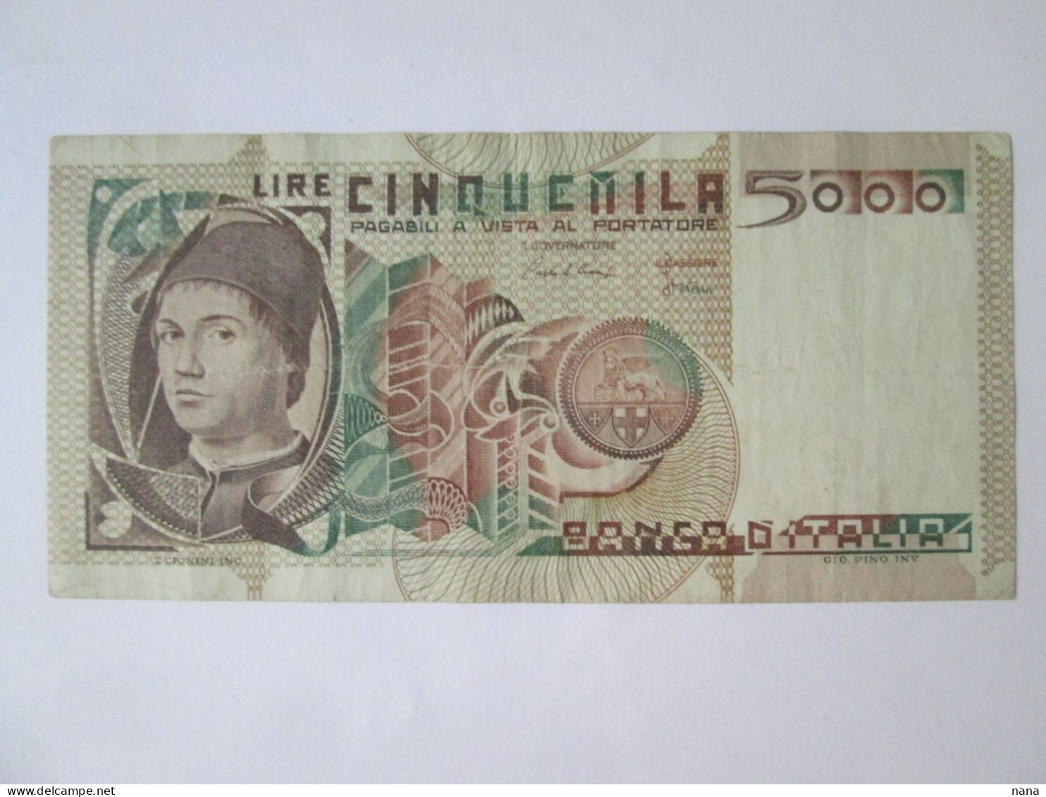 Italy 5000 Lire 1979 Banknote See Pictures - 5000 Lire