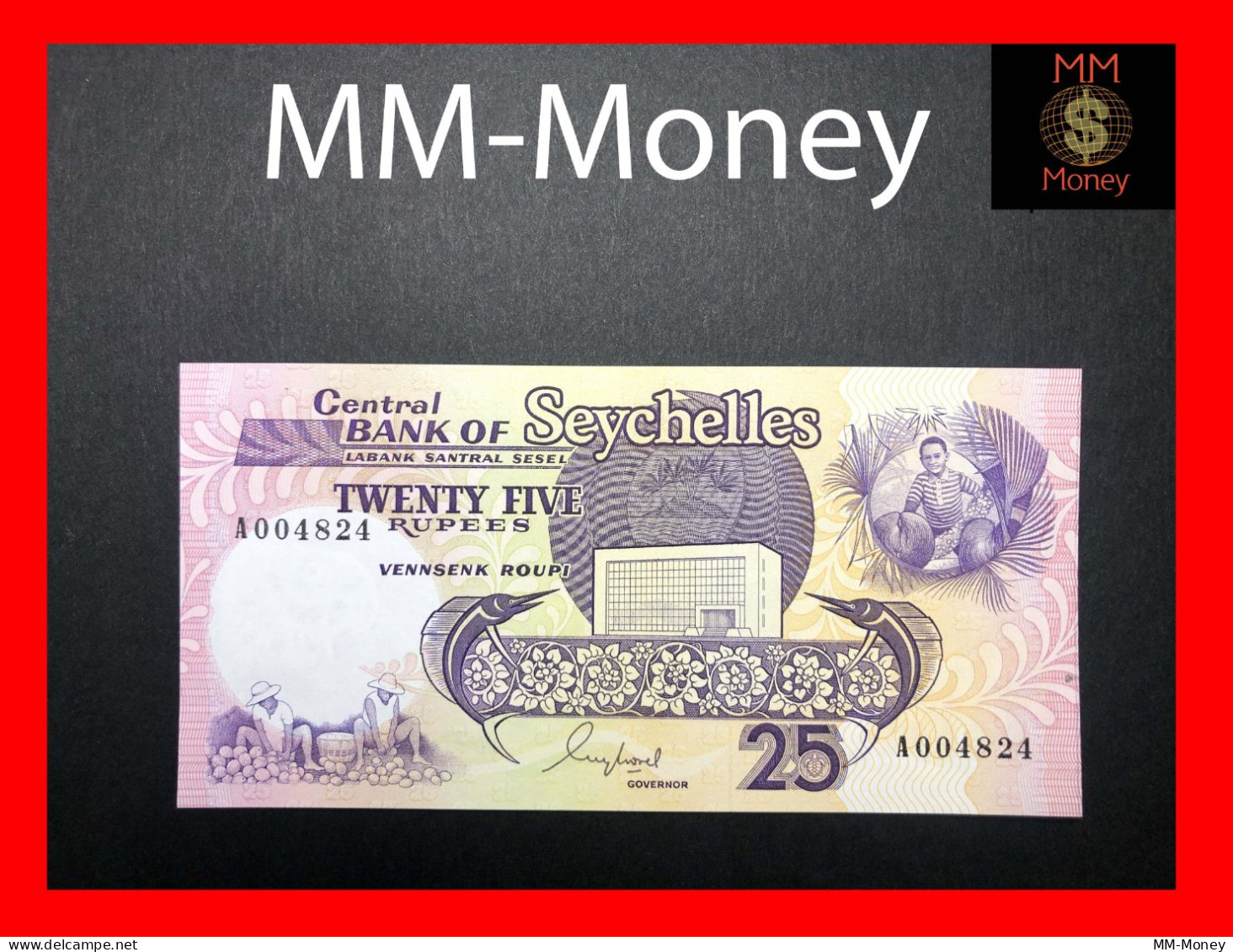 SEYCHELLES  25 Rupees  1989  P. 33    UNC - Seychelles