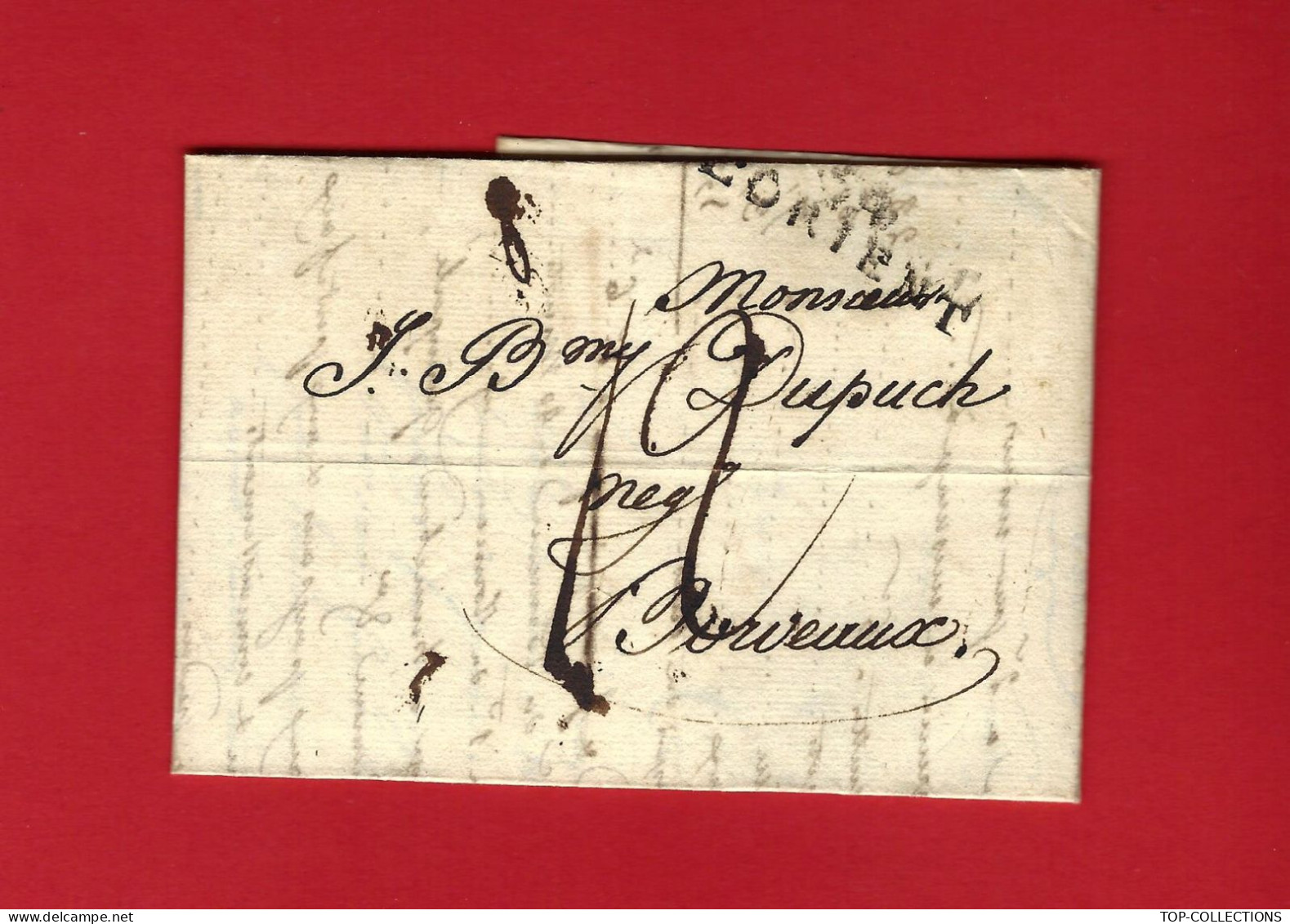 1805 NAVIGATION  COMPTE DE VENTE ARMEMENT NEGOCE CORSAIRES Gougeard & Cordon Lorient > Dupuch Armateur Négrier Bordeaux - 1800 – 1899