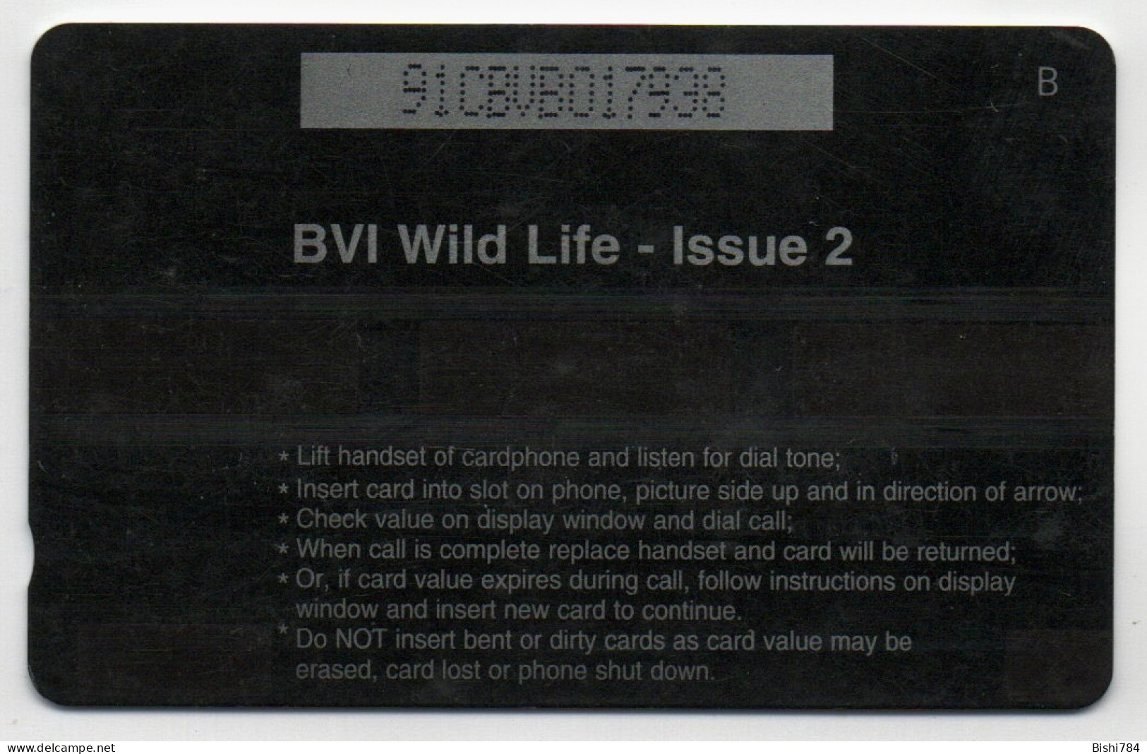 British Virgin Islands - Butterflies - 91CBVB (Regular O) - Jungferninseln (Virgin I.)