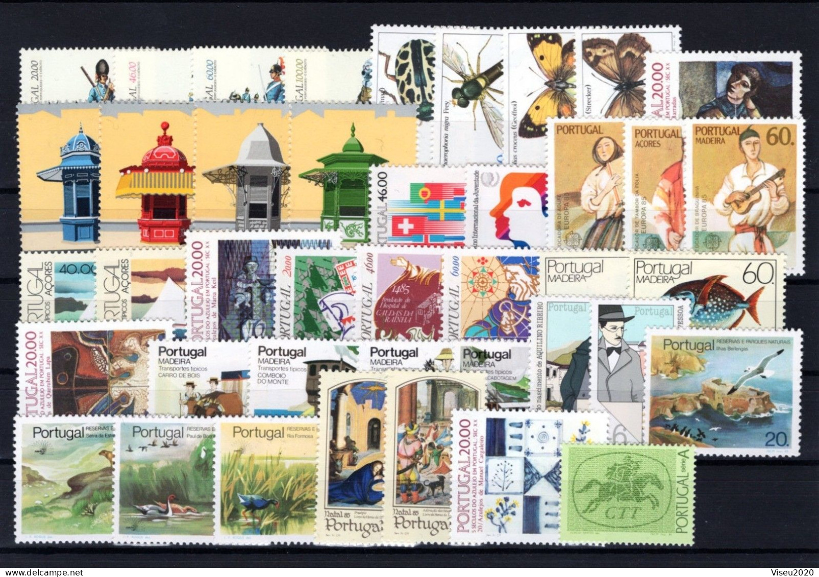 1985 Portugal Azores Madeira Complete Year MNH Stamps. Année Compléte NeufSansCharnière. Ano Completo Novo Sem Charneira - Années Complètes