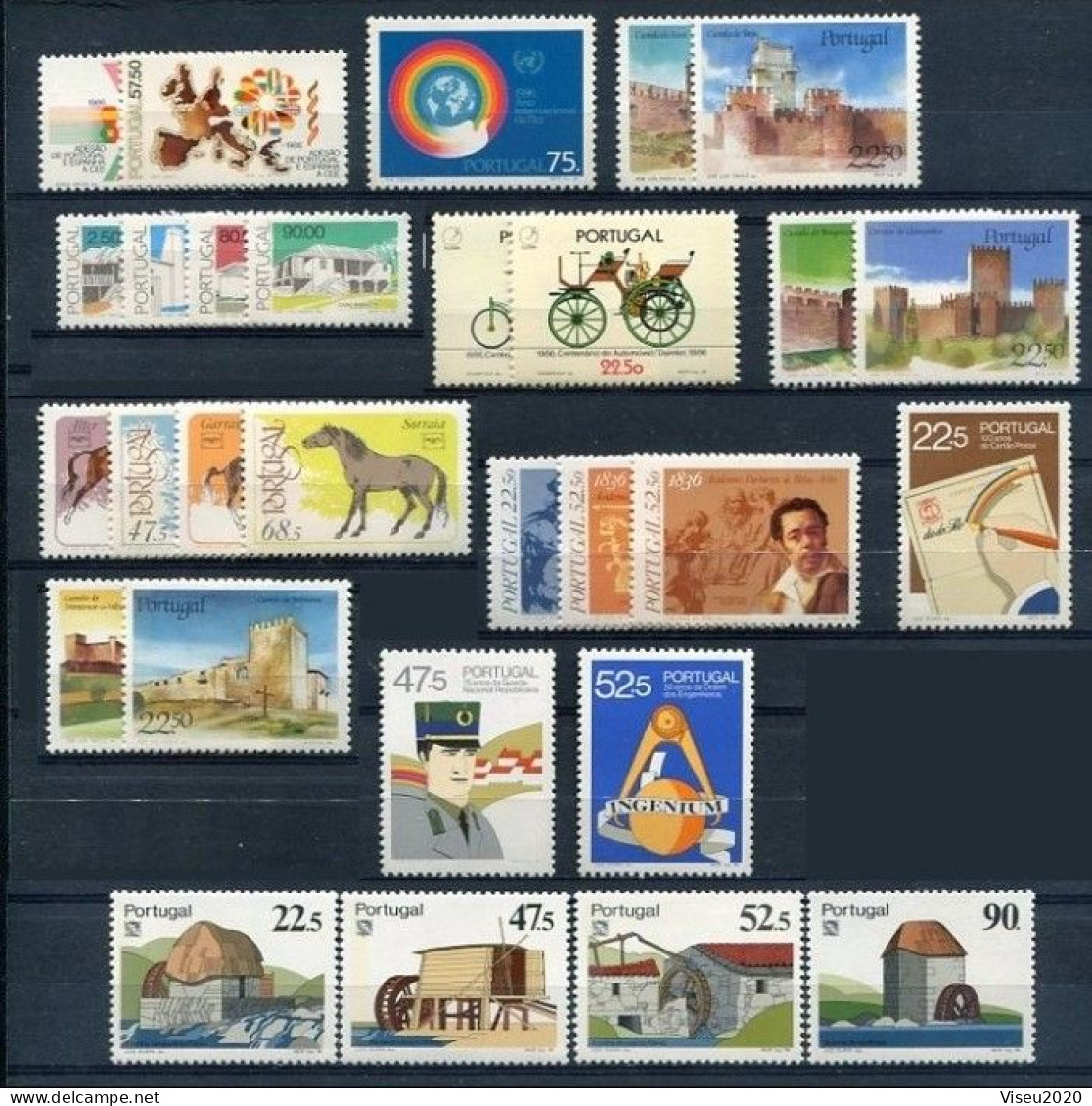 1986 Portugal Complete Year MNH Stamps. Année Compléte NeufSansCharnière. Ano Completo Novo Sem Charneira - Années Complètes