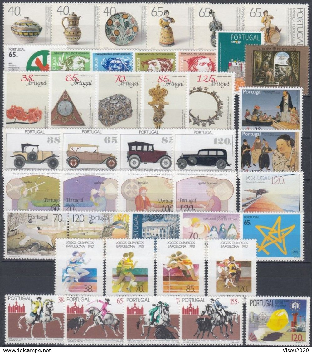 1992 Portugal Complete Year MNH Stamps. Année Compléte NeufSansCharnière. Ano Completo Novo Sem Charneira - Années Complètes