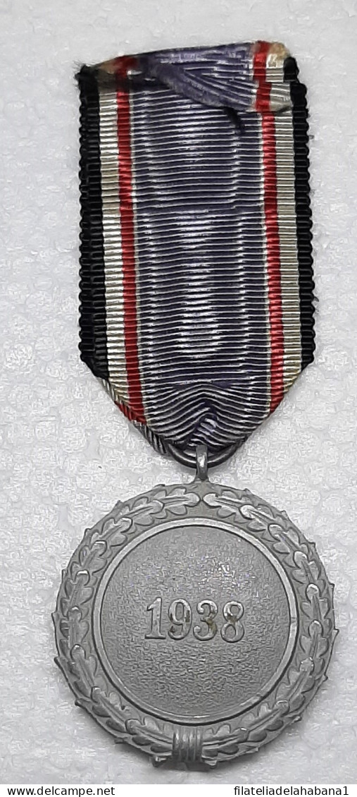 O804 GERMANY WWII  MILITAR MEDAL 1938 MERIT. ORIGINAL. - Germania