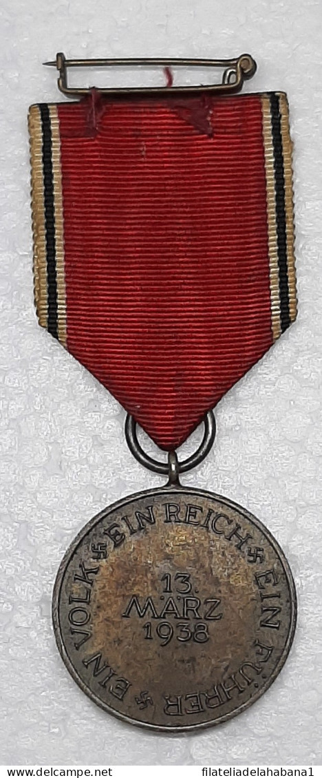 O809 GERMANY WWII AUSTRIA ANCHLUSS MEDAL ORIGINAL.  - Allemagne