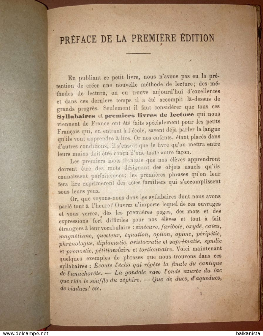 Syllabaire Et Premier Livre De Lecture. M. Fresco, Stamboul Et Paris - Kataloge
