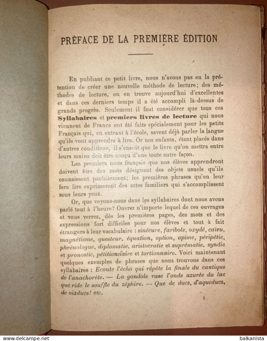 Syllabaire Et Premier Livre De Lecture. M. Fresco, Stamboul Et Paris - Catálogos