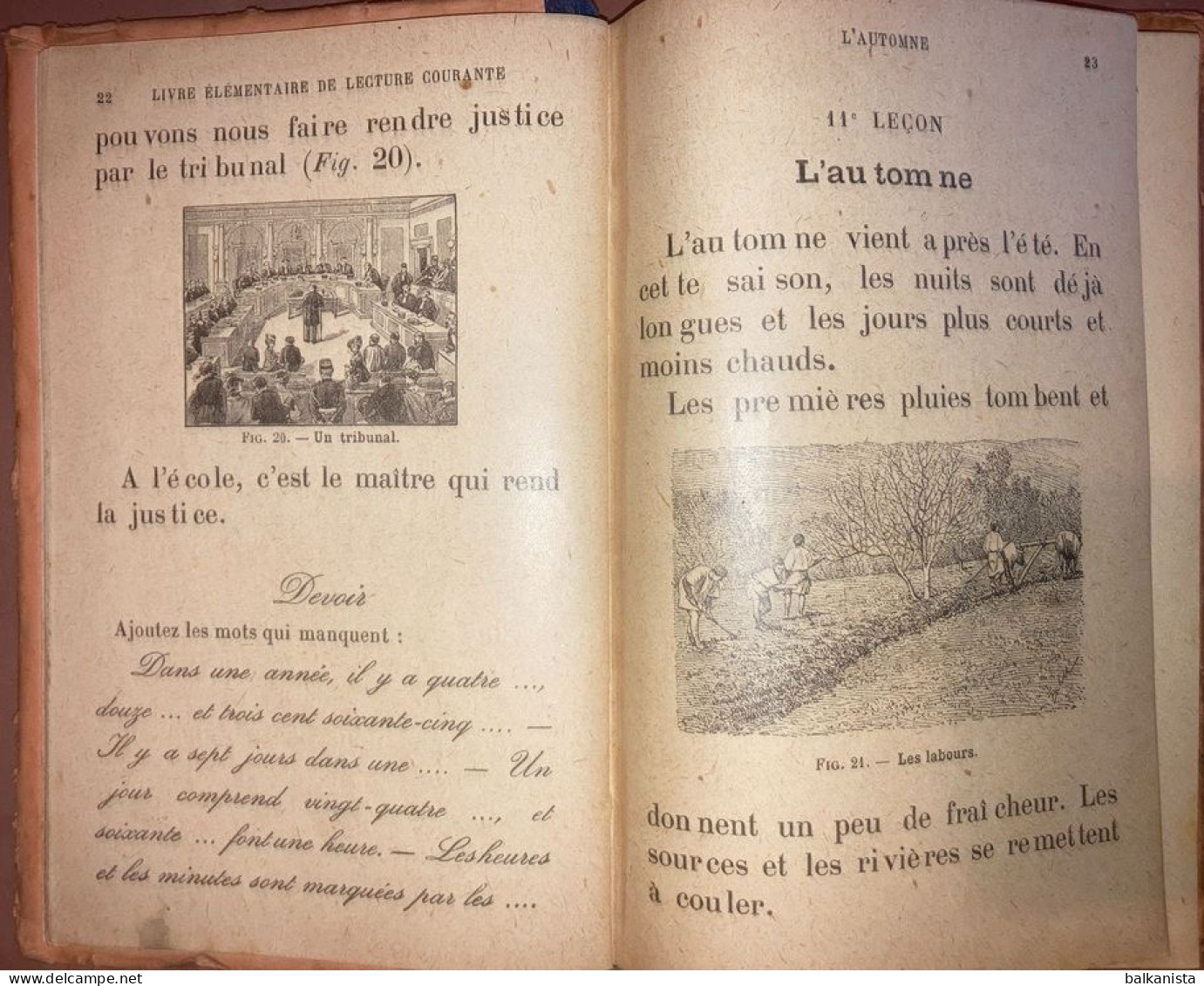 Le Livre Elementaire De Lecture Courante De L'Ecolier Indigene Pays De Langue Arabe L. L'Hermet 1929 - Catálogos