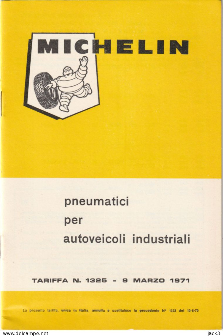 LIBRETTO - MICHELIN - PNEUMATICI PER AUTOVEICOLI INDUSTRIALI - Other & Unclassified