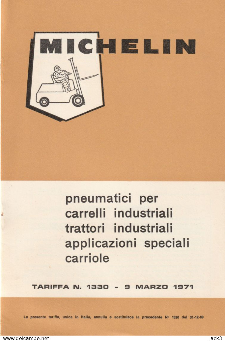 LIBRETTO - MICHELIN - PNEUMATICI PER MACCHINE INDUSTRIALI - Other & Unclassified