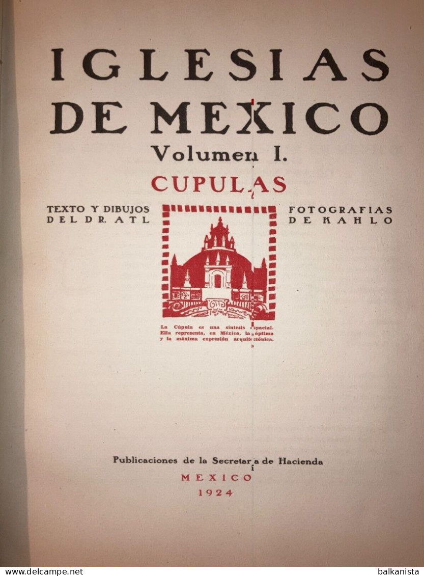 Iglesias De Mexico - Churches Of Mexico 6 Volume Set 1924 Illustrated - Kunst, Vrije Tijd