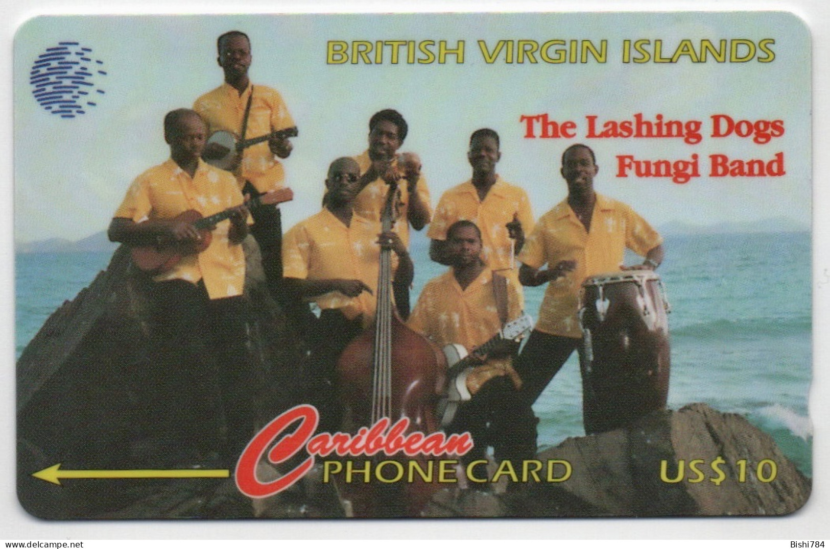 British Virgin Islands - Lashing Dog Fungi Band - 103CBVC (italic With Regular 0) - Jungferninseln (Virgin I.)