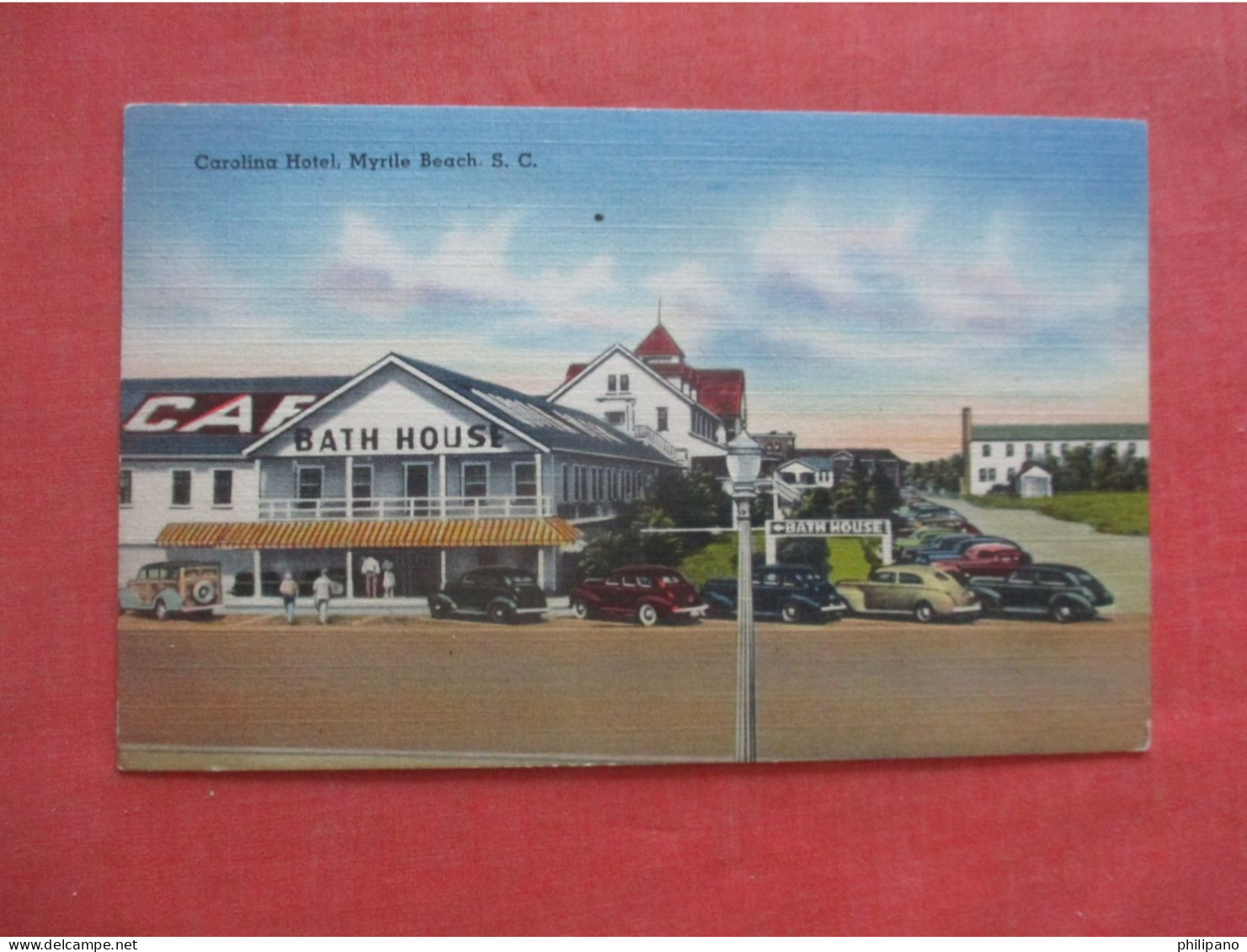 Carolina Hotel--- Paper Residue On Back.  Myrtle Beach South Carolina > Myrtle Beach   Ref 6057 - Myrtle Beach