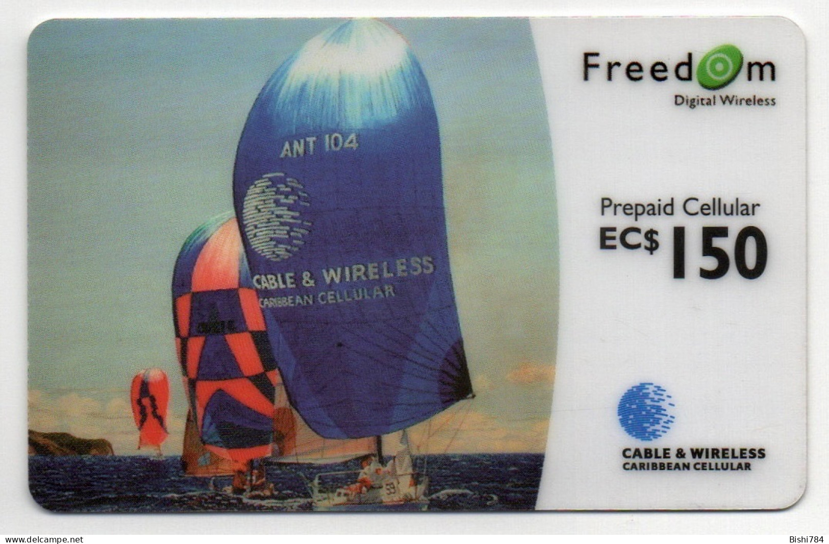 Antigua & Barbuda - Sailing Week: Freedom Wireless 1103 (with GREEN Button) - Antigua U. Barbuda