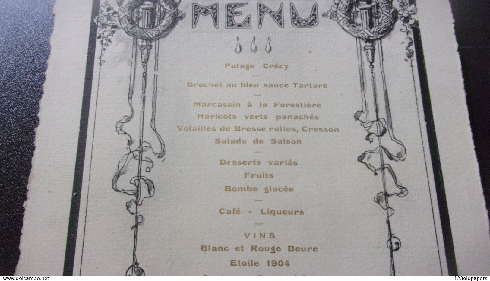 RARE 1914 MENU ILLUSTRE PAR BOUTTERIN VILLE BEURE PRES BESANCON JANVIER A LA MEMOIRE DE LAETHIER JOSEPH HUGUES - Menus