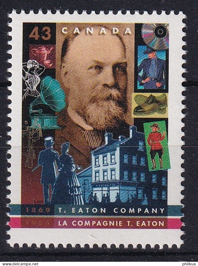 MiNr. 1409 Kanada (Dominion) 1994, 17. März. 125 Jahre Timothy Eaton Company. Odr., Markenheftchen - Postfrisch/**/MNH  - Neufs