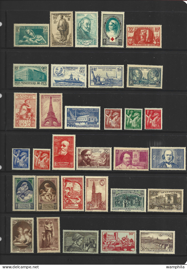 Année 1939 Complète, 32 Timbres * Cote: 172 - ....-1939