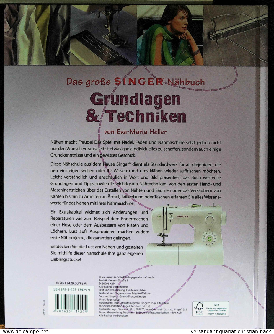 Das Große SINGER Nähbuch Grundlagen & Techniken - Essen & Trinken