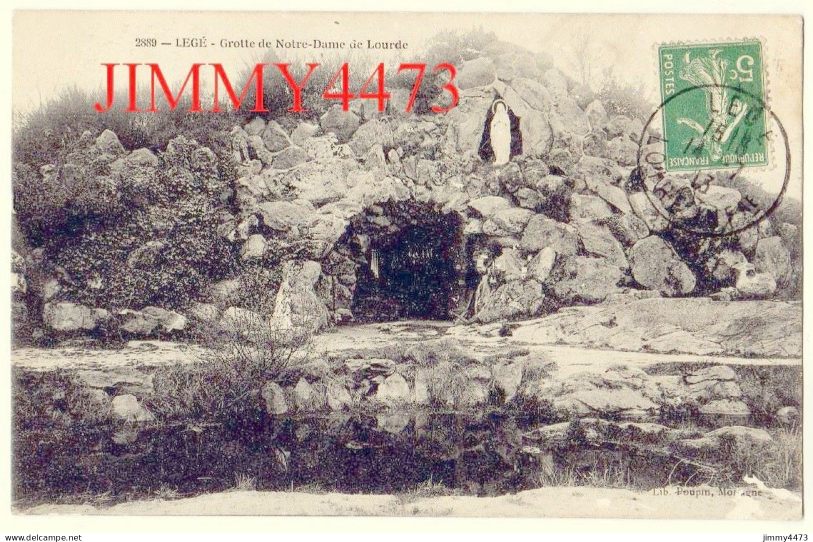 CPA - LEGE - Grotte De Notre-Dame De Lourdes En 1913 - N° 2889 - Edit. Librairie Poupin Mortagne - Legé